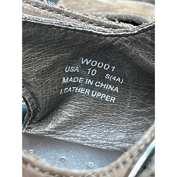 Propét Womens Brown Leather Adjustable Sandals Size 10 S (4A) Narrow Fit - Picture 4 of 8